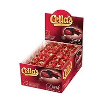 Cellas 셀라 다크 초콜릿 커버 체리 개별 포장(72카운트 박스 - 2.25파운드), Dark Chocolate
