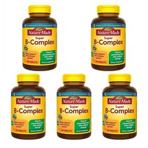 Nature Made 네이처메이드 수퍼 비 콤플렉스 폴산 엽산 Super B Complex Folic Acid 250정 5개