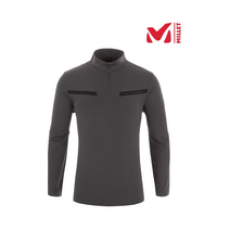 밀레 남성 액티브한 느낌을 강조한 기능성 집업 티셔츠