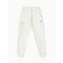 이랜드 [아키클래식]언택트 테니스 클럽 자수 루즈 핏 포켓 조거팬츠(화이트)_논현점