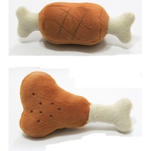 포메 푸들 바베큐 뼈다귀 삑삑이 장난감 분리불안, 1개