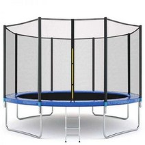 성인트램펄린 성인방방 에어보드 야외 Trampoline 안전망 보호 그물 안뜰 울타리 귀여운 액세서리 PVC, 8FT 6 수직 극