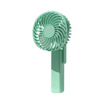 다렌 휴대형 손선풍기 미니USB 탁상형 충전타입 여행용 외출용, 9-12H지속사용가능, 그린