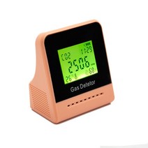 CO2 미터 이산화탄소 Detecto LCD 디스플레이 감지 적외선 대기 질 모니터 온도 및 습도 측정기 공기 분석, 02 Orange