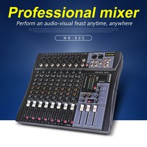 유튜브 방송 us GMARK USB 블루투스 오디오 믹서 콘솔 8 채널 가라오케 DJ 사운드 믹싱