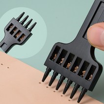 가죽 공예 diy 공구 수작업 구멍 6 공 펀칭기 프레스 기구 라벨 수공구 용품 기계, 5mm 피치 2구멍