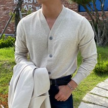 남자 부드러운 캐시 가디건