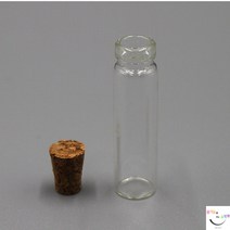 JUNI 미니유리공병 코르크마개병 유리통 미니유리병 보관병, 1개