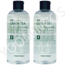 1+1/토니모리 더 촉촉 그린티 노워시 클렌징 워터(촉촉 수분) 300ml, 1+1(2개)