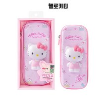 산리오 스퀴시 필통 선물 학용품+랜덤으로 하나 증정 산리오 키홀더, 1층, 헬로키티