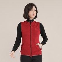 애비뉴투지 엄마옷 울 지퍼 여성 봄 가을 겨울 골프 가벼운 주머니 조끼 V10011 50대 60대 중년여성
