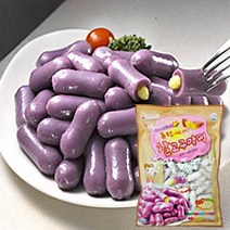 떡안애 찰고구마떡 1kg 떡안애 떡 떡볶이떡 가공식품 고구마떡, 1