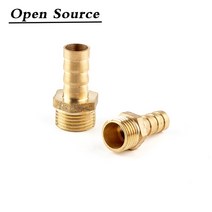 호스 바브 테일 4 25MM 황동 파이프 피팅 1/8 quot;1/4quot; 3/8 1 quot;파고다 커넥터 BSP 수 조인트 구리, 10 25mm Barb_04 1/2