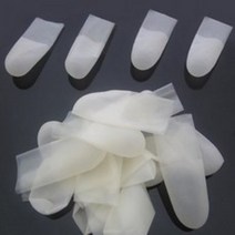 라텍스 손가락 장갑 핑거넵 민자 골무 50P, S