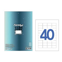 폼텍 Laser용방수라벨 PP3 10 2 매 네임스티커 용지 애니 투명 테이프