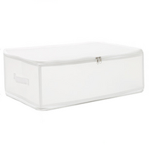 접이식 투명 옷정리 수납함 PVC 바스켓 리빙박스 공간박스 다용도 폴딩 박스 정리함 7종, 13L