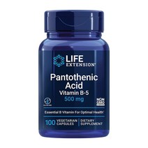 단일 vitamin 영양제 라이프익스텐션 필수 판토텐산 비타민 B5 100정 칼슘포함 에센, 상품선택, 1개