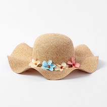 여자챙모자 밀집모자 쿨 브라운 비치모자 여성용