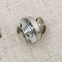 짱패브릭 (4개) 리벳 가시메 자석단추 14mm 18mm / 4color, 18mm-실버