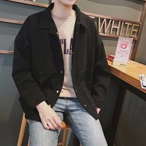 대학생 남자 셔츠 자켓 캐주얼 의류 남성 봄아우터 투포켓 20대 룩 캠퍼스룩새내기룩