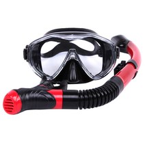스노클링 세트 안티 포그 파노라마 전망 스노클링 마스크 및 방지 마른 스노클링 튜브 성인용 스노클링 장비 스노클링 키트, R