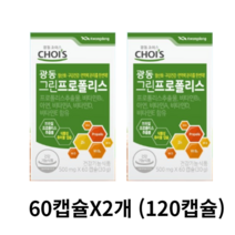 광동 그린프로폴리스, 4개, 120정, 60정