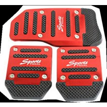 오르간페달 알로이페달 범용 알루미늄 수동 시리즈 자동 미끄럼 방지 자동차 페달 커버 세트 키트 레드블루실버 자동차 액세서리, 수동-빨간색