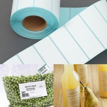 바코드 감열 롤라벨 1000매(80X30MM) 의류라벨 아트지라벨 투명스티커라벨지