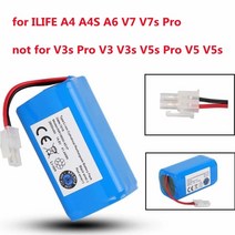 건전지 usb 충전 Aicherish-14.8V 2600Mah 3500Mah 리튬 배터리14.4V A4 A4s V7 A6 V7s Plus 로봇 진공 청소기 Ilife 4S1P, 5800mAh