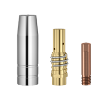 베이시크 논가스용접기 추가 부품 전도성 노즐 용접팁, 용접건 보호덮개 5개, 1개