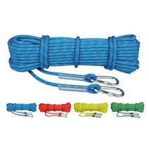 SKANDSALO 등산 캠핑 인테리어 다용도 밧줄 로프 확장 등반 속도 로프 구조 로프 장비 내마모성 등산 로프 등반 로, 12mm30m(더블 버클 포함)