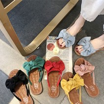 홍공장(당일출고) 여름 비치 리본 쪼리 슬리퍼 휴양지 바캉스