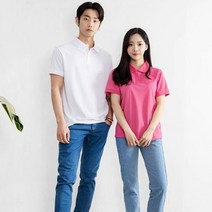 여자 남자 신혼부부 베이직 커플 반팔 티셔츠