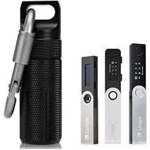 BIU-BOOM Ledger Nano X S S Plus 케이스 방수 및 충격 방지 액세서리 케이스 호환되는 암호화폐 USB 썸 드라이브 장치 케이스 암호화폐 지갑 보호를 위한 휴대용 보관함(검은색), Black