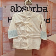 [압소바] 여름특가 /출산 용품의 기본 배냇저고리 /한여름용 얇은 원단 /시원한 민트 컬러 포인트로 화사하게*라우저고리*