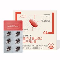 혈압 혈행개선 고혈압영양제 나토키나제 엔닷바이오, 2+2박스(240캡슐)