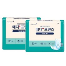 깨끗한나라 메디프렌즈 성인용기저귀 일자형패드 30개입x2팩, 상세페이지 참조