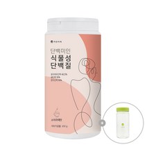 자연지애 단백미인 식물성 단백질 650g/ 비건인증 100% 식물성 단백질 / 맛있는 곡물라떼맛, 1개 (+보틀 증정)