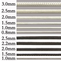 블라인드줄교체 2mm 3mm 4mm 튼튼한 가는 끈 실 나일론 짜임 블라인드 커튼 모기장 텐트 스트링 1, 09 1.5mm블랙10쌀