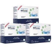 에코리더 올인원 식기세척기 세제 타블렛 30개입X3팩, 540g, 3개