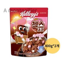 첵스초코 오곡으로 만든 마시멜로 시리얼, 800g, 6개