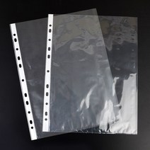 음악파일 클리어화일비닐속지 화일속지100매, 투명
