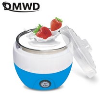 요거트 요플레 메이커 요구르트 131561 DMWD 전기 DIY 도구 주방 가전 자동 라이너 재료 스테인레스 스틸 1L EU 미국, 02 파란