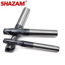 밀링 커터 합금 코팅 텅스텐 스틸 Cnc 기계 2 블레이드 엔드 밀 도매 탑 키트 공작, 02 1.5x50L