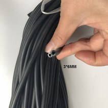 수중 작살 총 촉 스피어 낚시 고무 튜브 밴드 탄성 라텍스 튜브, 01 3x6mm black