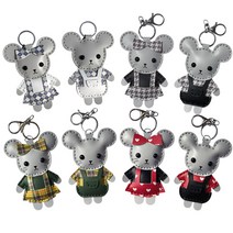 [가죽공예] 쥐 열쇠고리 DIY, 그린 쥐순이