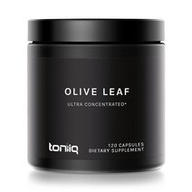 Toniiq 올리브잎 추출물 120캡슐-50% 올유로핀 Olive Leaf Extract 22 500mg 45x Concentrated Ultra High Strength, 1개, 200ml