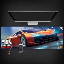 Grand Theft Auto 마우스 패드 GTA5 마우스 패드 대형 컴퓨터 게임 노트북 키보드 마우스 장패드 책상 패드 pc 게임 모바일 게임 캐릭터 마우스패드, 05_400x900mm | 4mm