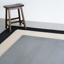 레이어 에어매쉬 쿠션 여름 러그 200x280cm, 블랙, 색상:블랙