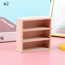 피규어 장식장 보관함 진열장 정리함 1:12 인형집 미니어처 나무 디스플레이 찬장 수납 캐비닛 쇼케이스, 04 A2